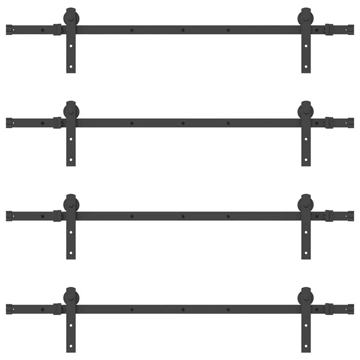 Set feronerie pentru uși glisante, negru, 305 cm, oțel - WALTI WALTI