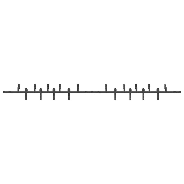 Set feronerie pentru uși glisante, negru, 427 cm, oțel - WALTI WALTI