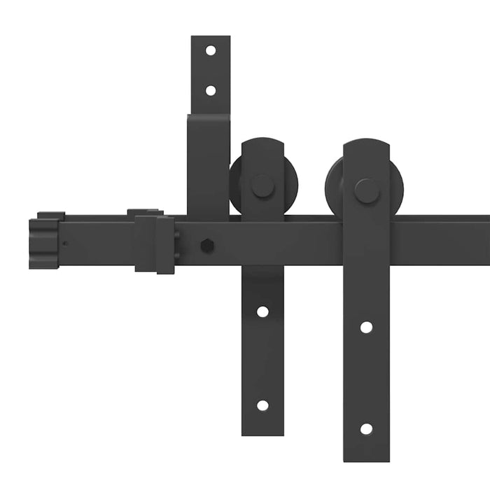 Set feronerie pentru uși glisante, negru, 427 cm, oțel - WALTI WALTI