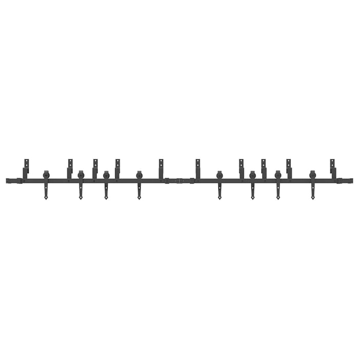 Set feronerie pentru uși glisante, negru, 305 cm, oțel - WALTI WALTI