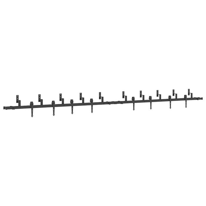 Set feronerie pentru uși glisante, negru, 427 cm, oțel - WALTI WALTI