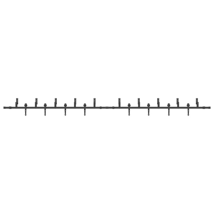 Set feronerie pentru uși glisante, negru, 427 cm, oțel - WALTI WALTI