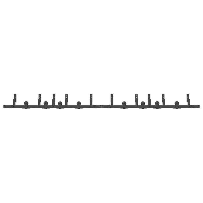 Set feronerie pentru uși glisante, negru, 305 cm, oțel - WALTI WALTI