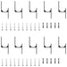 Set feronerie pentru uși glisante, negru, 427 cm, oțel - WALTI WALTI