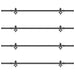 Set feronerie pentru uși glisante, negru, 427 cm, oțel - WALTI WALTI