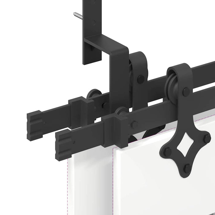 Set feronerie pentru uși glisante, negru, 427 cm, oțel - WALTI WALTI