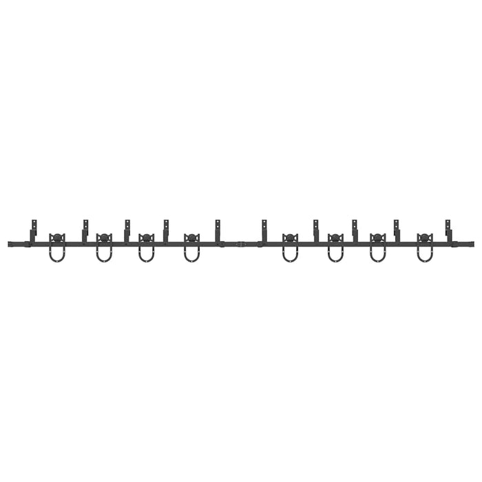 Set feronerie pentru uși glisante, negru, 366 cm, oțel - WALTI WALTI