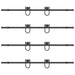 Set feronerie pentru uși glisante, negru, 366 cm, oțel - WALTI WALTI