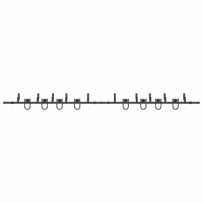 Set feronerie pentru uși glisante, negru, 400 cm, oțel - WALTI WALTI