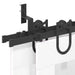 Set feronerie pentru uși glisante, negru, 400 cm, oțel - WALTI WALTI