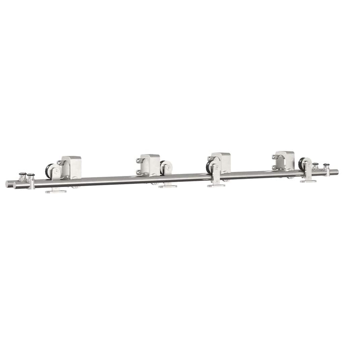 Set piese pentru ușă glisantă, argintiu, 183 cm oțel inoxidabil - WALTI WALTI