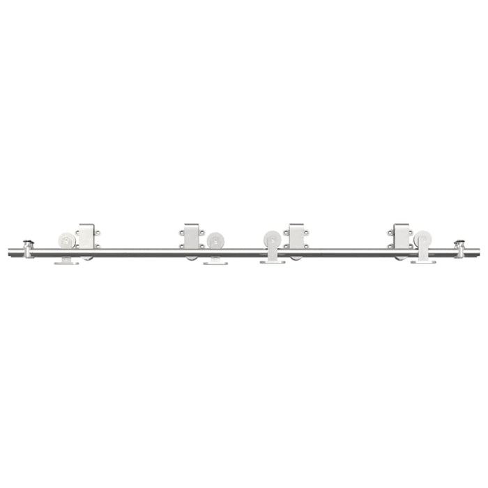 Set piese pentru ușă glisantă, argintiu, 183 cm oțel inoxidabil - WALTI WALTI