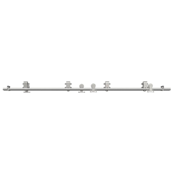 Set piese pentru ușă glisantă, argintiu, 200 cm oțel inoxidabil - WALTI WALTI