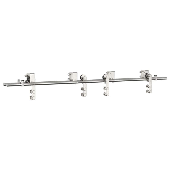 Set piese pentru ușă glisantă, argintiu, 183 cm oțel inoxidabil - WALTI WALTI