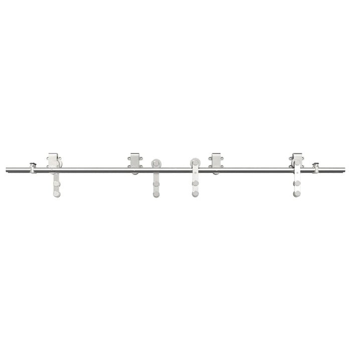 Set piese pentru ușă glisantă, argintiu, 183 cm oțel inoxidabil - WALTI WALTI