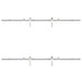 Set piese pentru ușă glisantă, argintiu, 183 cm oțel inoxidabil - WALTI WALTI