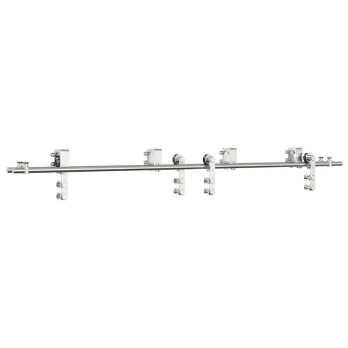 Set piese pentru ușă glisantă, argintiu, 200 cm oțel inoxidabil - WALTI WALTI