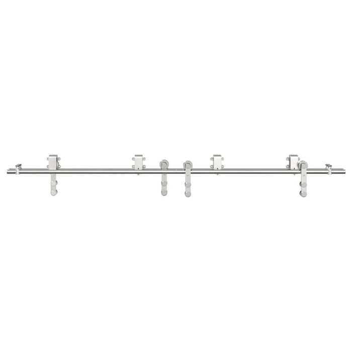 Set piese pentru ușă glisantă, argintiu, 200 cm oțel inoxidabil - WALTI WALTI
