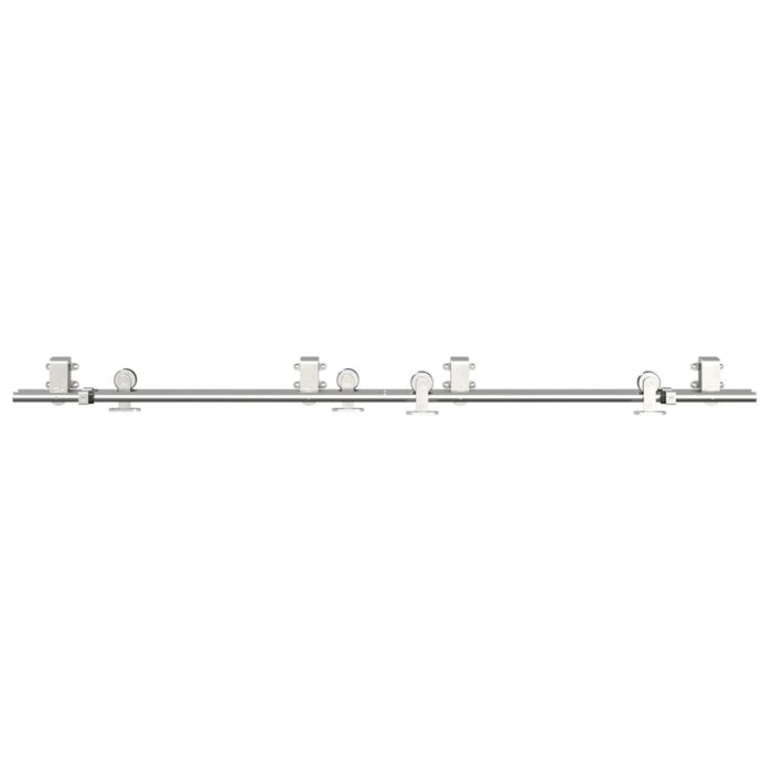 Set piese pentru ușă glisantă, argintiu, 183 cm oțel inoxidabil - WALTI WALTI