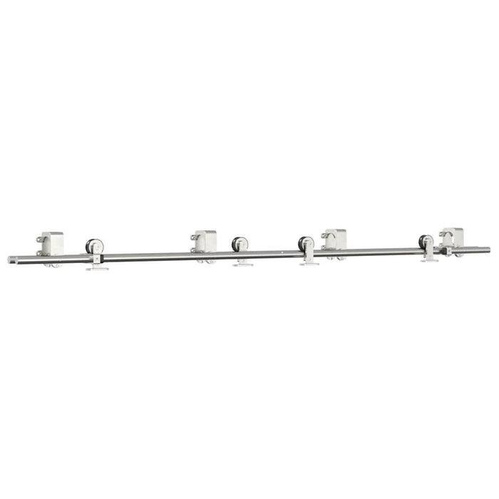 Set piese pentru ușă glisantă, argintiu, 200 cm oțel inoxidabil - WALTI WALTI