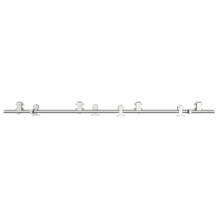 Set piese pentru ușă glisantă, argintiu, 200 cm oțel inoxidabil - WALTI WALTI