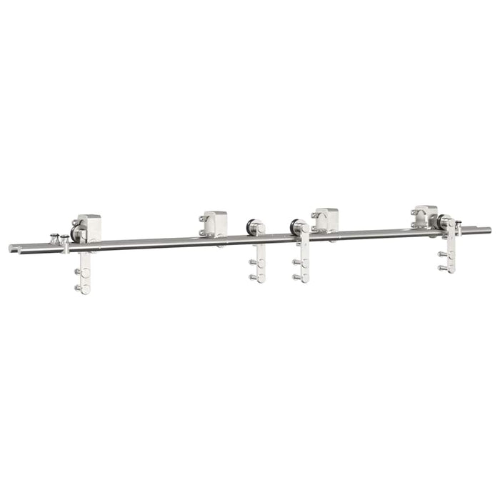 Set piese pentru ușă glisantă, argintiu, 183 cm oțel inoxidabil - WALTI WALTI