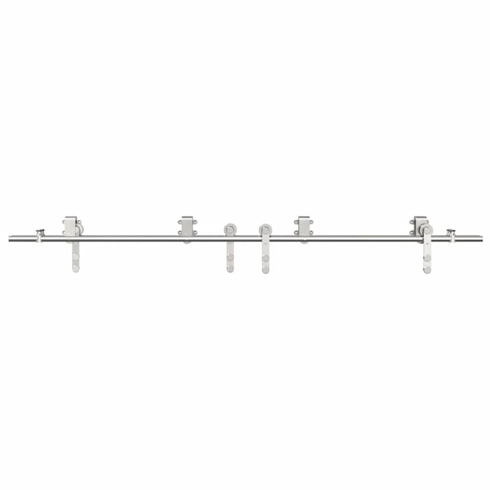 Set piese pentru ușă glisantă, argintiu, 200 cm oțel inoxidabil - WALTI WALTI