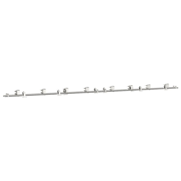 Set piese pentru ușă glisantă, argintiu, 200 cm oțel inoxidabil - WALTI WALTI