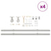 Set piese pentru ușă glisantă, argintiu, 200 cm oțel inoxidabil - WALTI WALTI