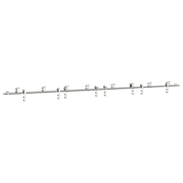 Set piese pentru ușă glisantă, argintiu, 200 cm oțel inoxidabil - WALTI WALTI
