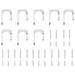 Set piese pentru ușă glisantă, argintiu, 200 cm oțel inoxidabil - WALTI WALTI