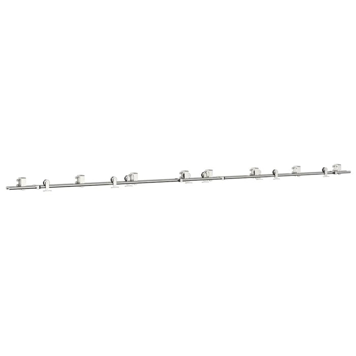 Set piese pentru ușă glisantă, argintiu, 400 cm oțel inoxidabil - WALTI WALTI