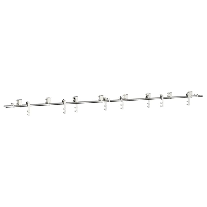 Set piese pentru ușă glisantă, argintiu, 400 cm oțel inoxidabil WALTI