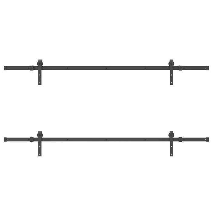 Set feronerie pentru uși glisante, negru, 427 cm, oțel - WALTI WALTI