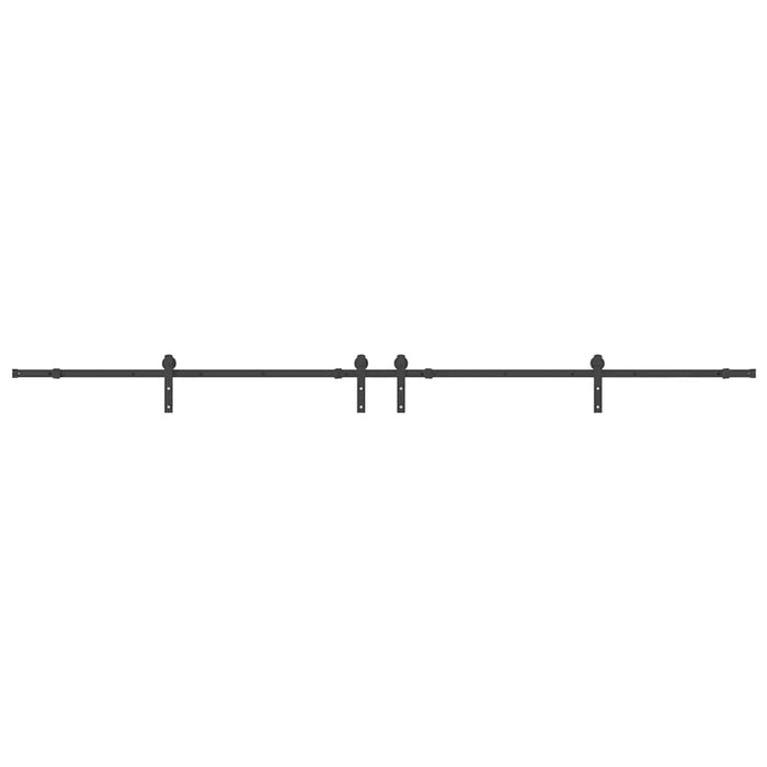Set feronerie pentru uși glisante, negru, 366 cm, oțel - WALTI WALTI