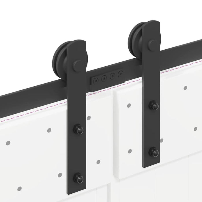 Set feronerie pentru uși glisante, negru, 366 cm, oțel - WALTI WALTI