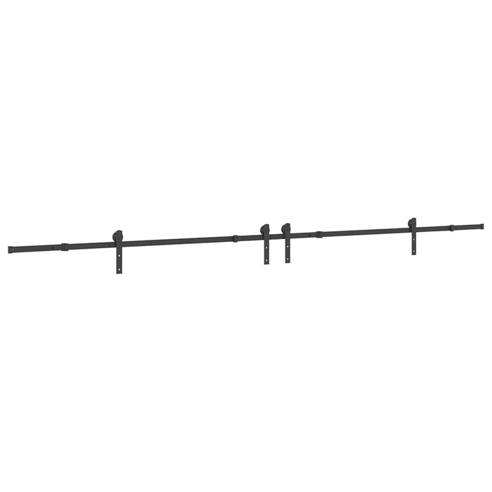 Set feronerie pentru uși glisante, negru, 400 cm, oțel - WALTI WALTI