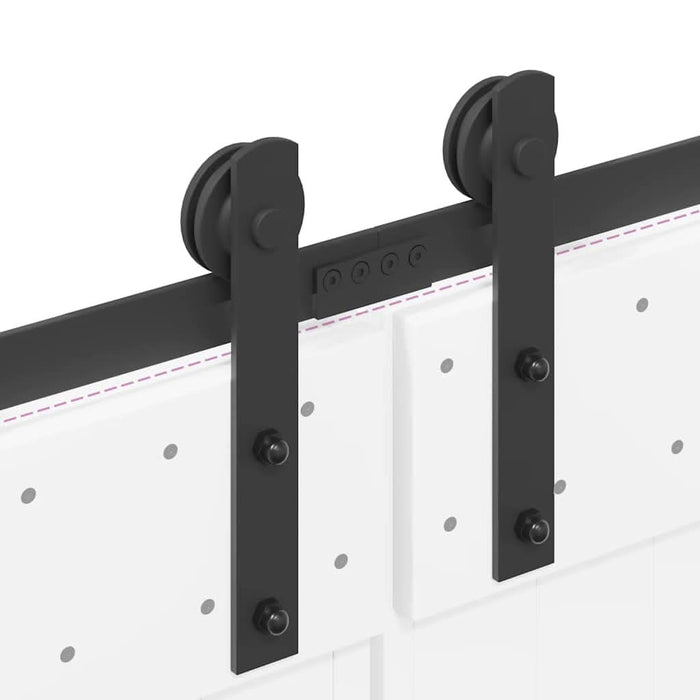 Set feronerie pentru uși glisante, negru, 400 cm, oțel - WALTI WALTI