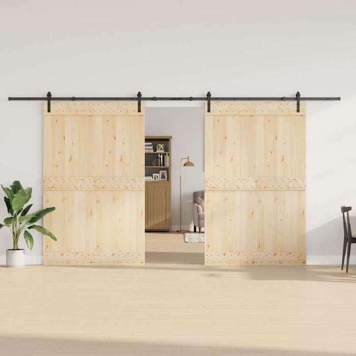 Set feronerie pentru uși glisante, negru, 427 cm, oțel - WALTI WALTI