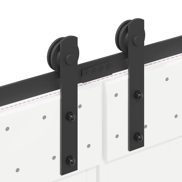 Set feronerie pentru uși glisante, negru, 427 cm, oțel - WALTI WALTI