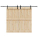 Set feronerie pentru uși glisante, negru, 427 cm, oțel - WALTI WALTI