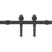 Set feronerie pentru uși glisante, negru, 305 cm, oțel - WALTI WALTI