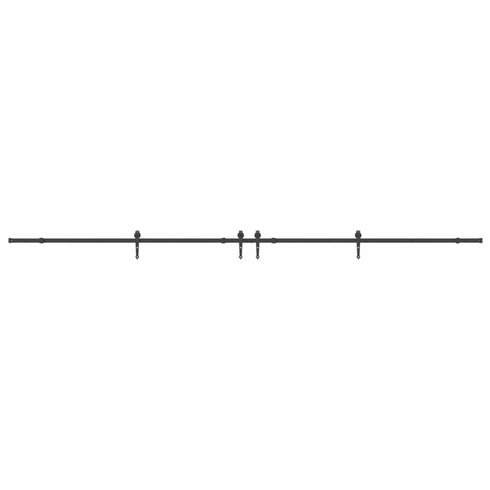 Set feronerie pentru uși glisante, negru, 427 cm, oțel - WALTI WALTI