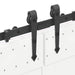 Set feronerie pentru uși glisante, negru, 427 cm, oțel - WALTI WALTI
