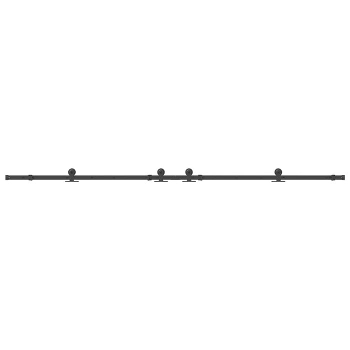 Set feronerie pentru uși glisante, negru, 305 cm, oțel - WALTI WALTI