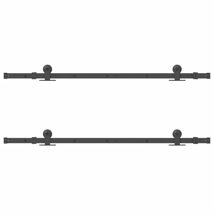 Set feronerie pentru uși glisante, negru, 305 cm, oțel - WALTI WALTI