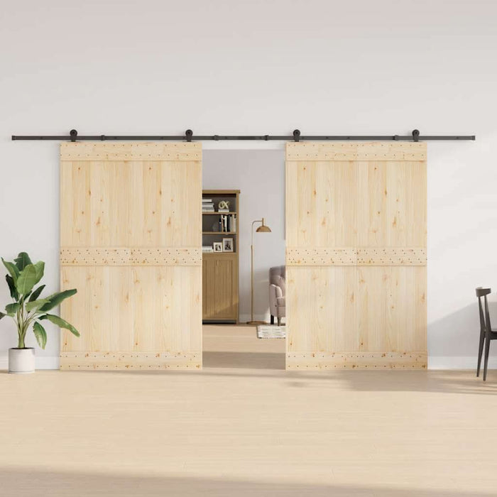 Set feronerie pentru uși glisante, negru, 427 cm, oțel - WALTI WALTI