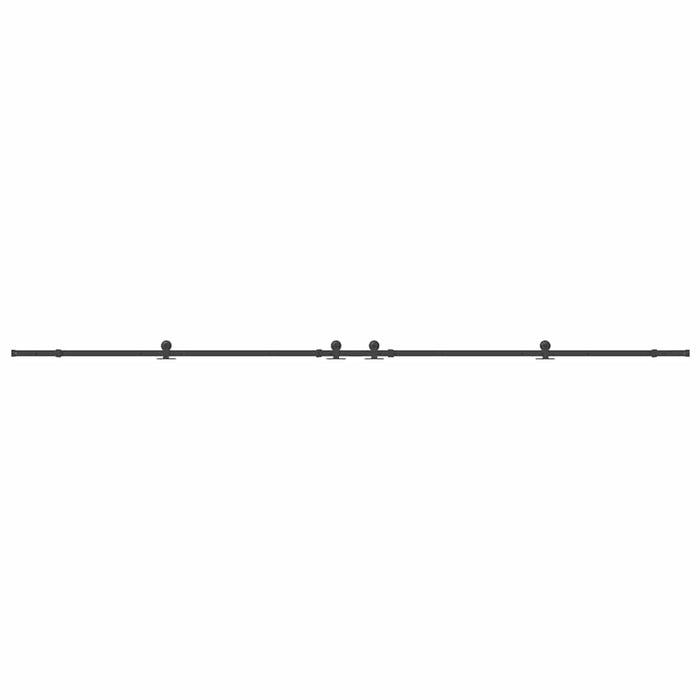 Set feronerie pentru uși glisante, negru, 427 cm, oțel - WALTI WALTI