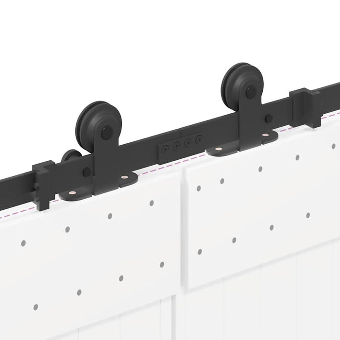Set feronerie pentru uși glisante, negru, 427 cm, oțel - WALTI WALTI