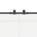 Set feronerie pentru uși glisante, negru, 400 cm, oțel - WALTI WALTI